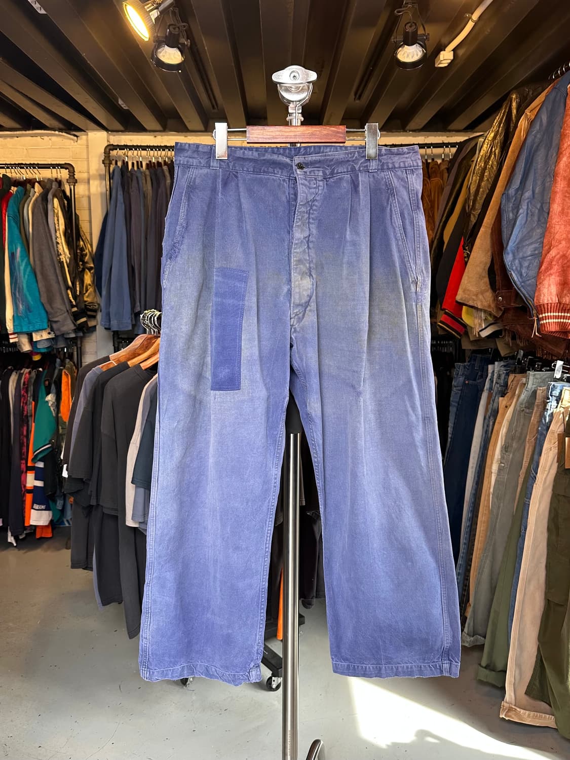 프렌치워크웨어 투턱 와이드 프렌치 워크팬츠 상품이미지1