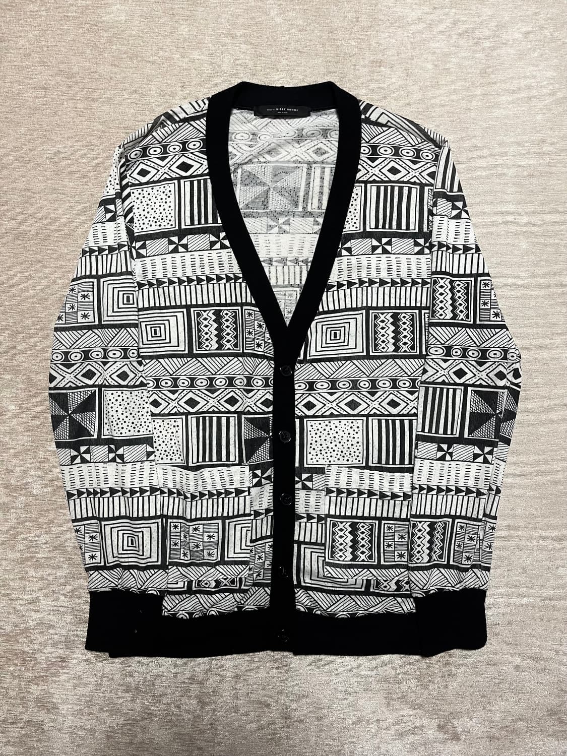 빈티지 패턴 가디건 상품이미지1