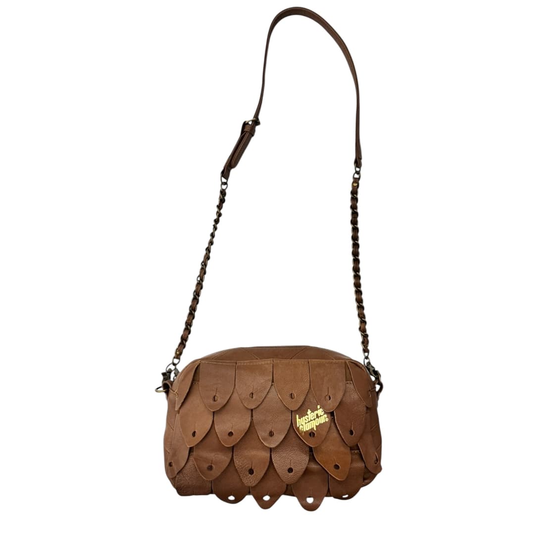 히스테릭글래머 레더 피크 숄더백 브라운 상품이미지2