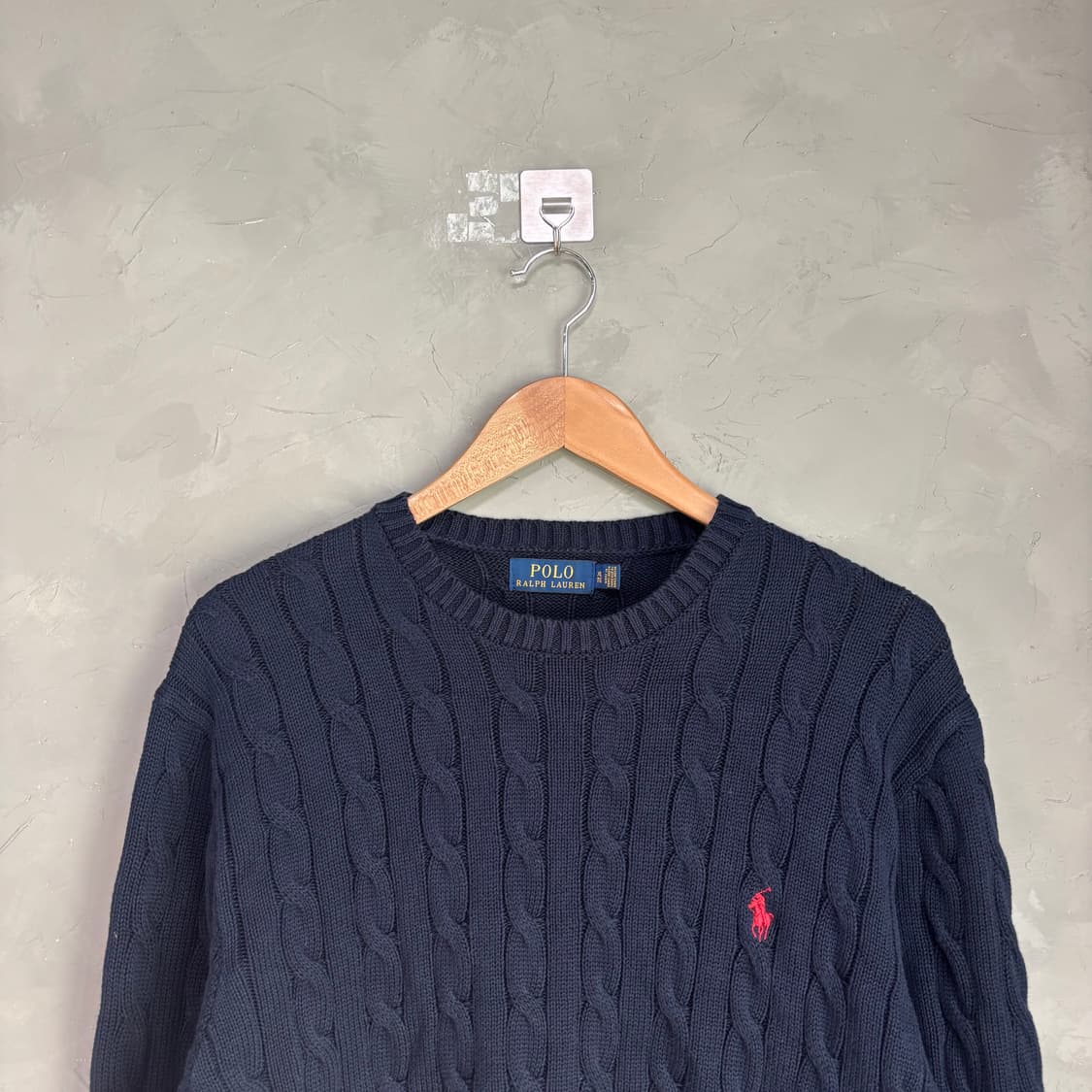 폴로 랄프로렌 꽈배기 니트 네이비 상품이미지2