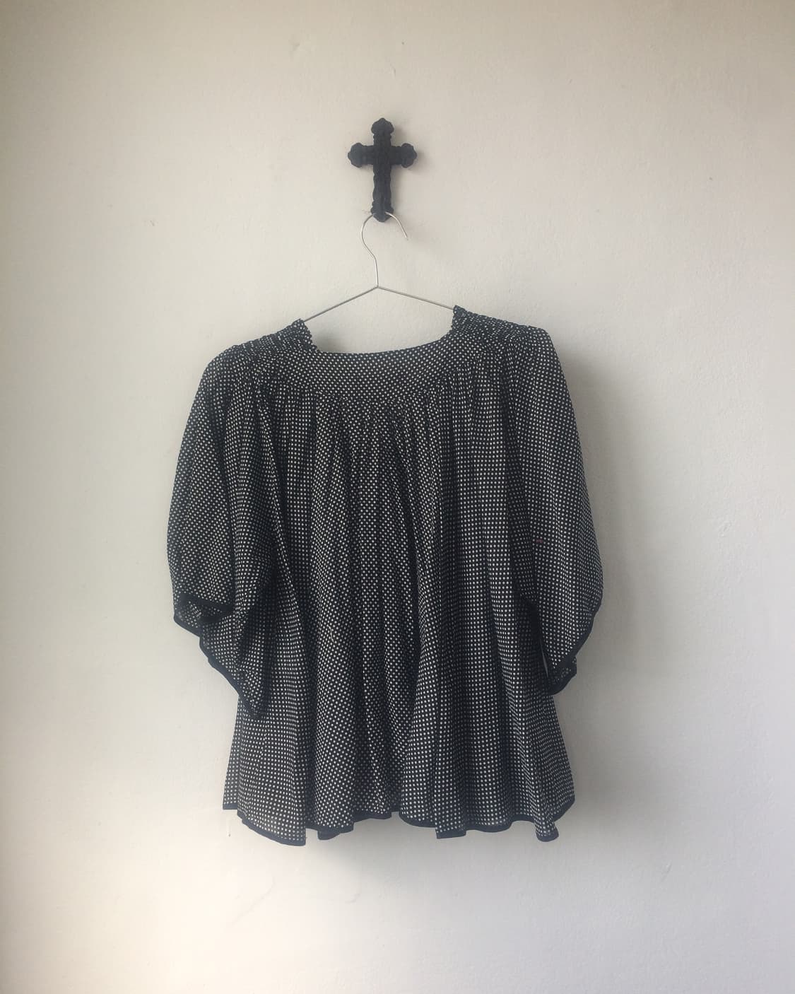 Zucca dot pattern frill blouse 상품이미지3