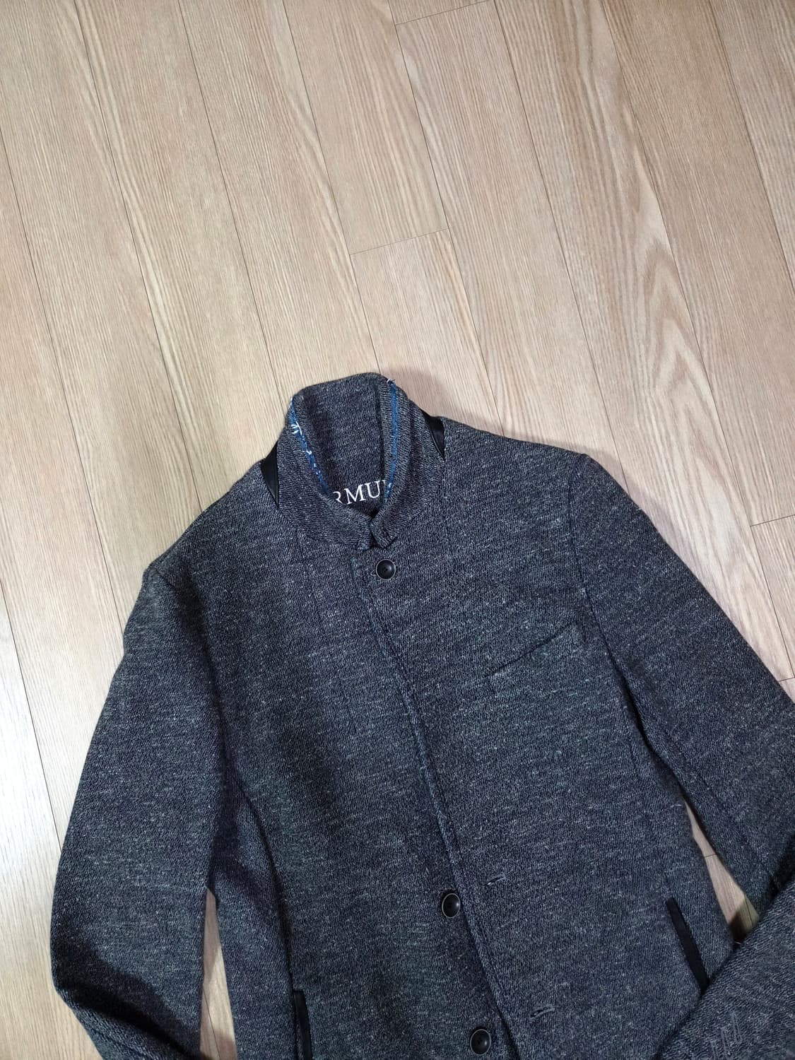 ARMURE JAPAN 멜란지 그레이 커팅 재킷 상품이미지2