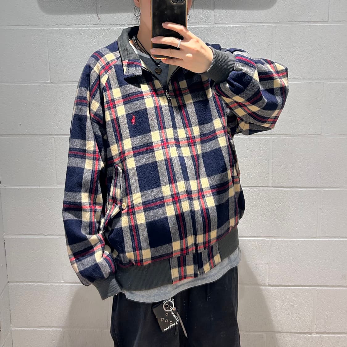 Polo Harrington Check Jacket 상품이미지3