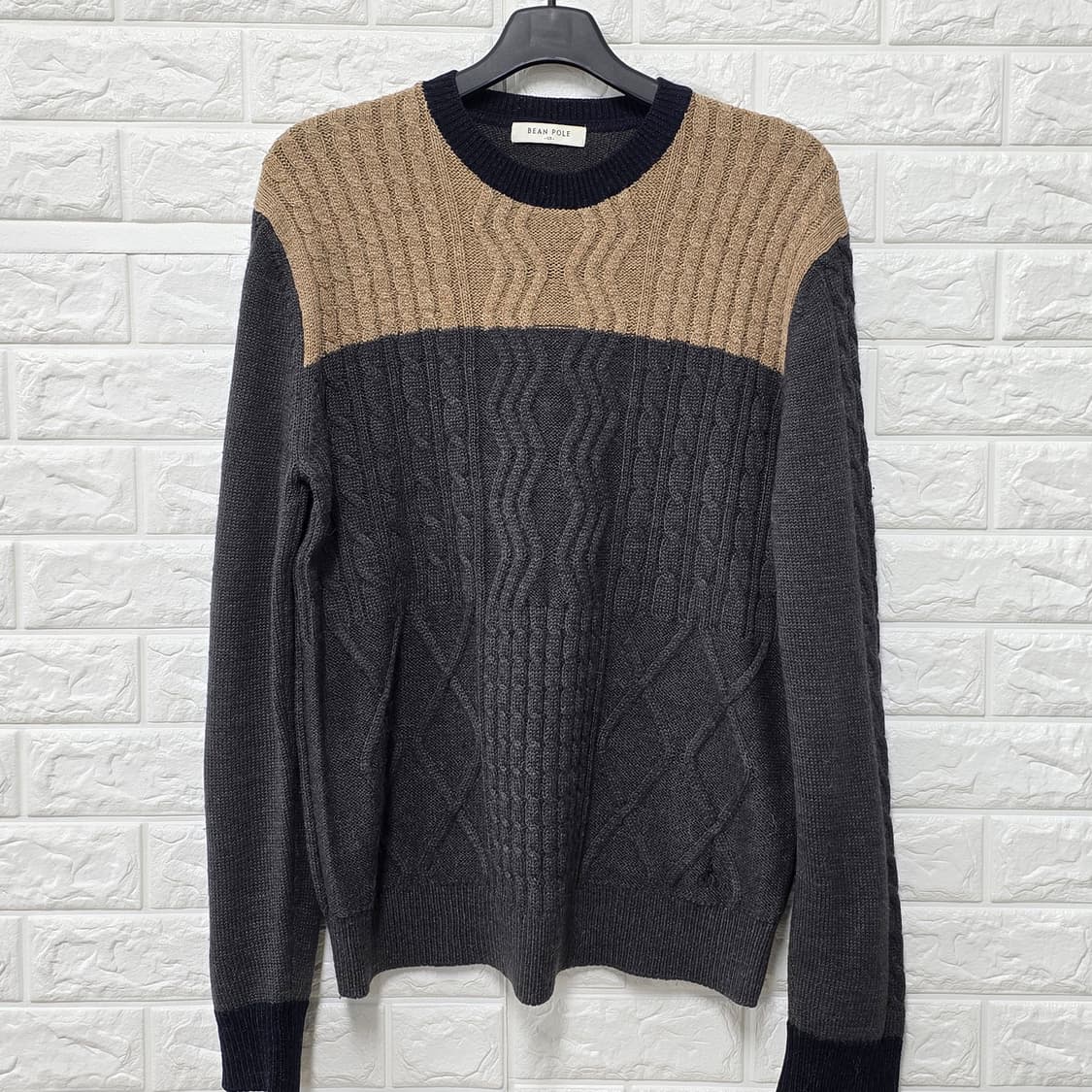 택포// 빈폴 컬러 블록 니트 105 상품이미지1