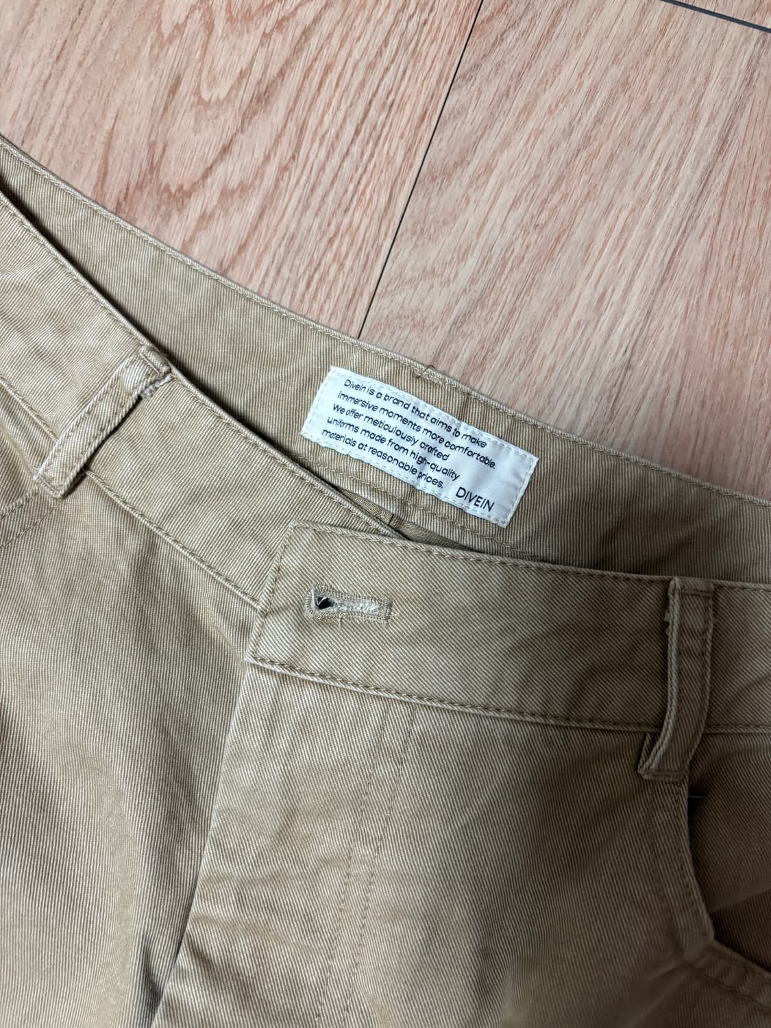 다이브인 점보 카고 버뮤다 팬츠 베이지 상품이미지6