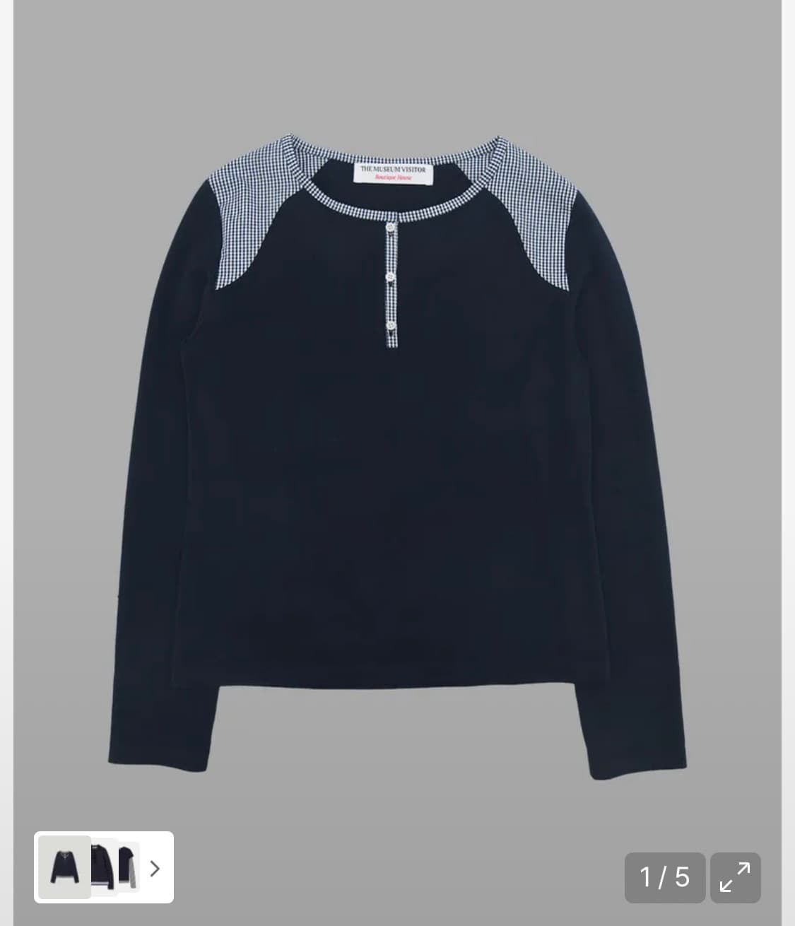 더뮤지엄비지터 긴팔 s 상품이미지1