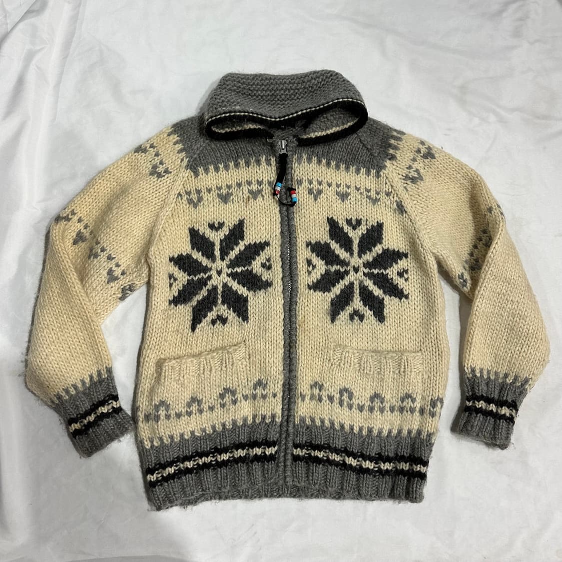 빈티지 코위찬 니트 집업M 상품이미지3