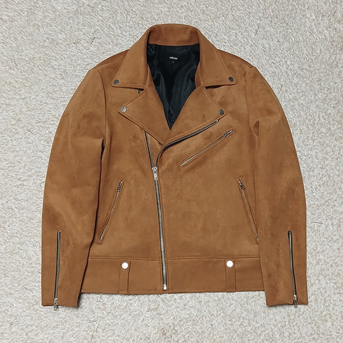 미나브 스웨이드 라이더 자켓 M 상품이미지2