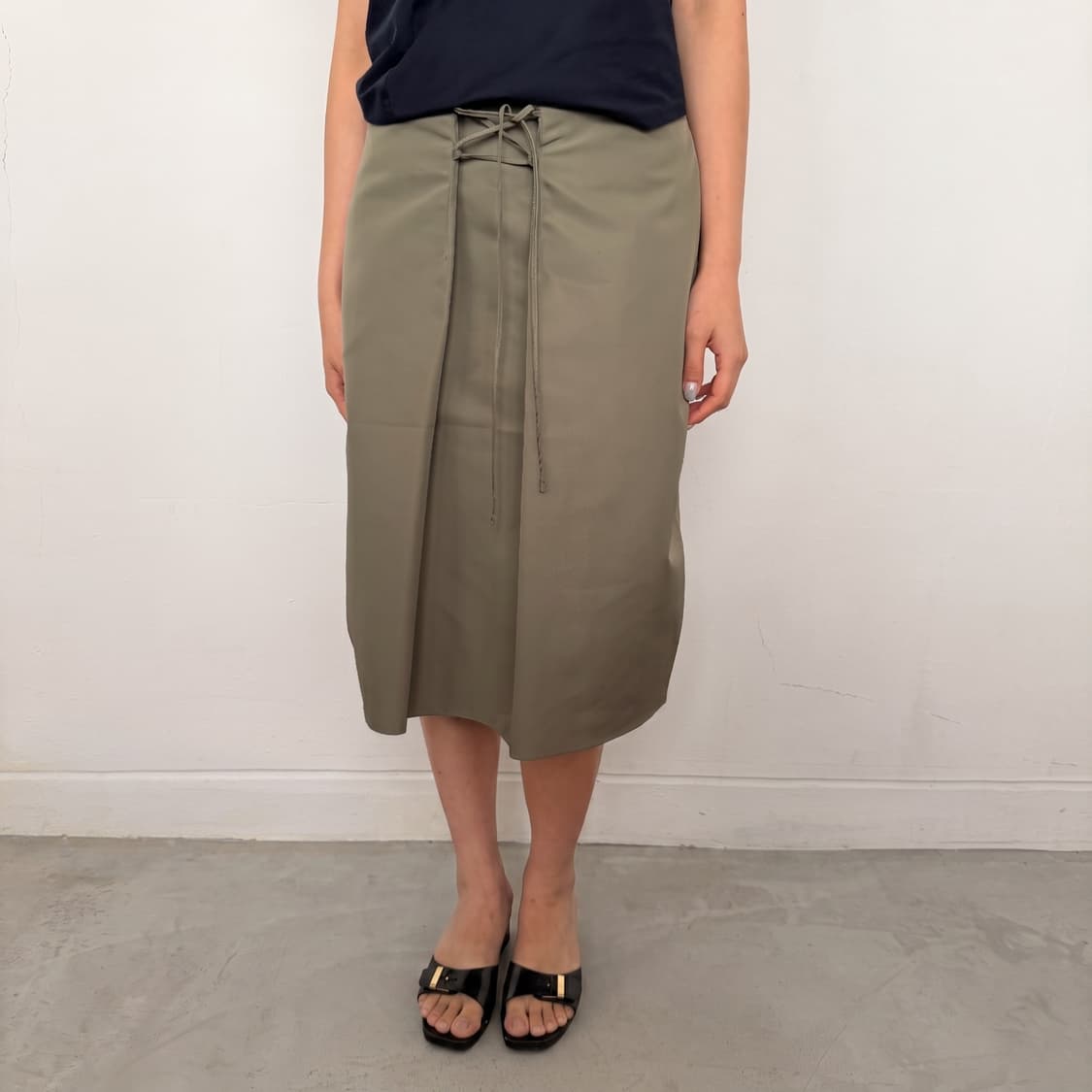 Jil Sander navy 미디스커트 ( 36 ) 상품이미지2