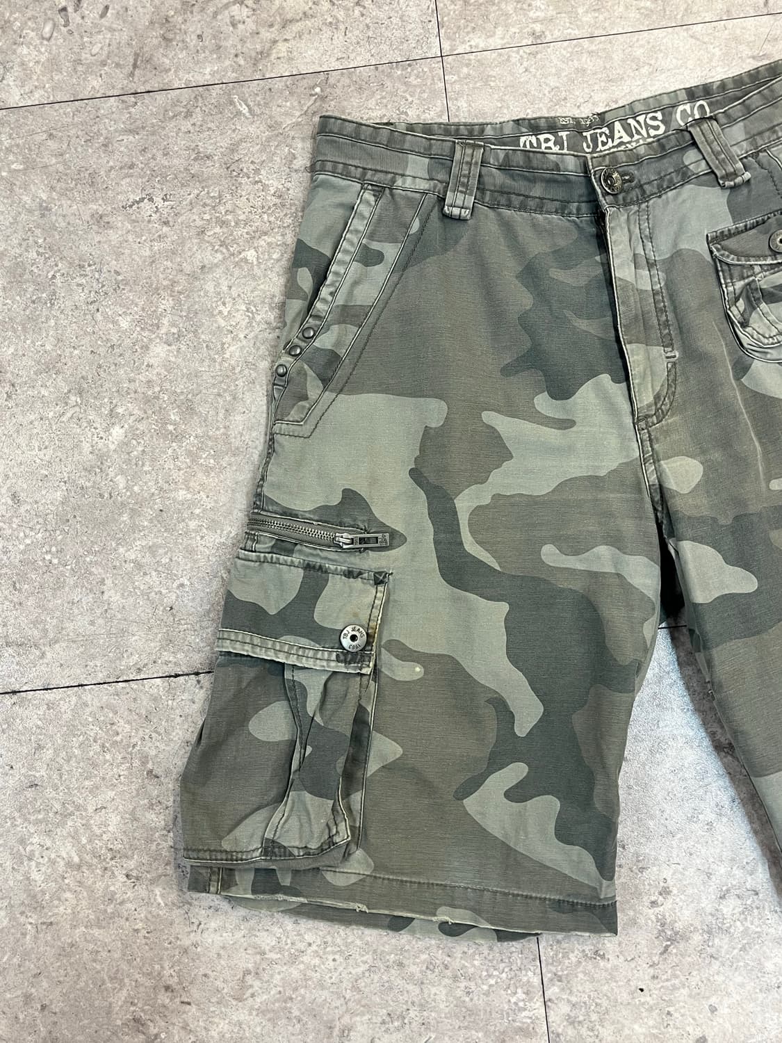 빈티지 카모 카고 하프 팬츠 34 #csz3493 상품이미지4