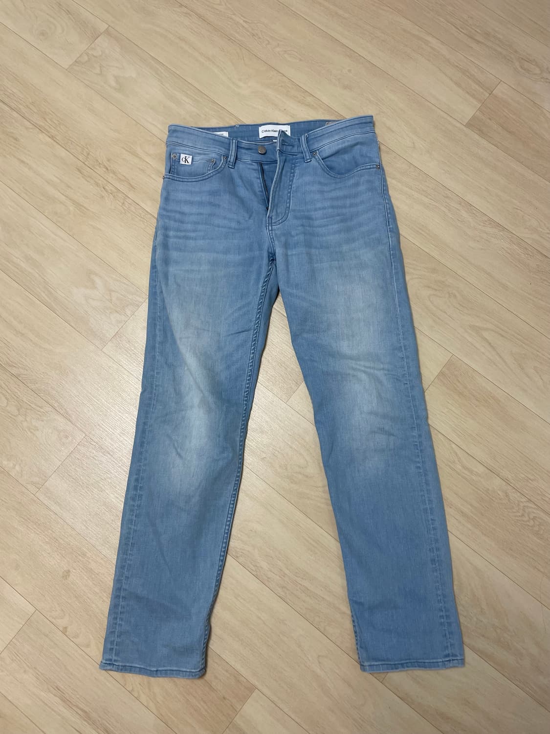 캘빈클라인진 슬림 스트레이트 크롭 데님 상품이미지2