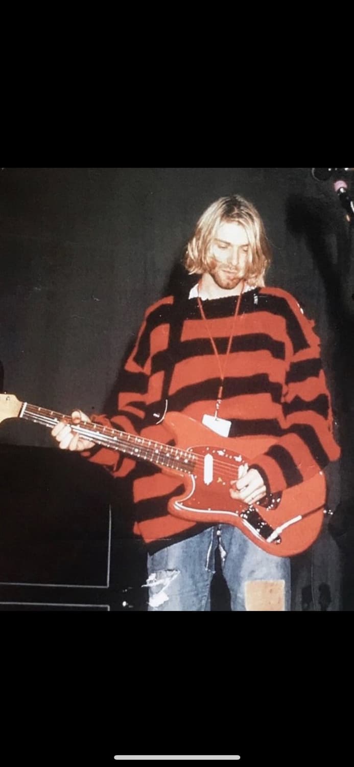 큐컴버스 커트코베인 모헤어 니트 2사이즈 상품이미지1