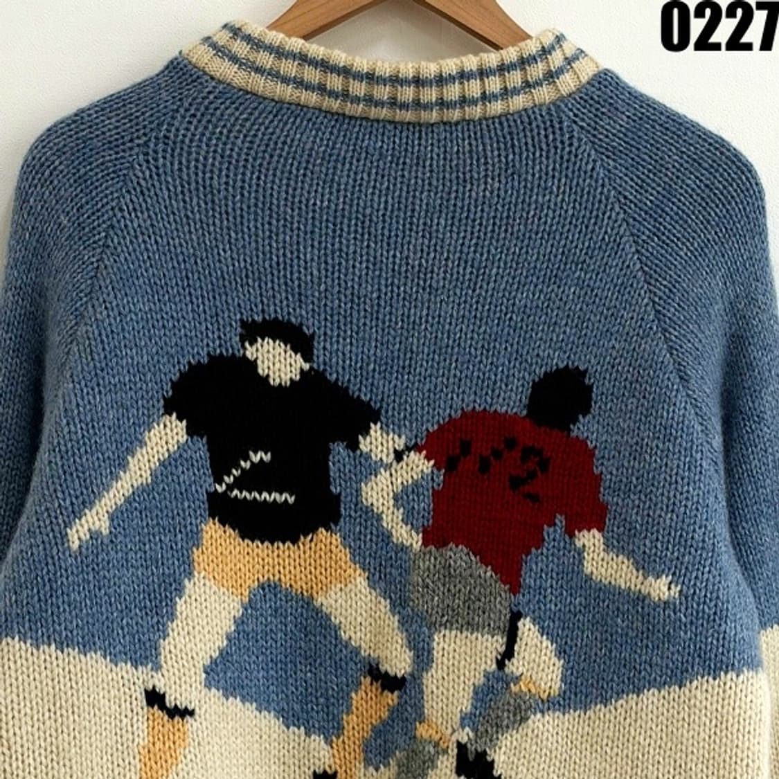 요크 레인 YORK REINE 니트 스타디움 자켓 M  상품이미지9