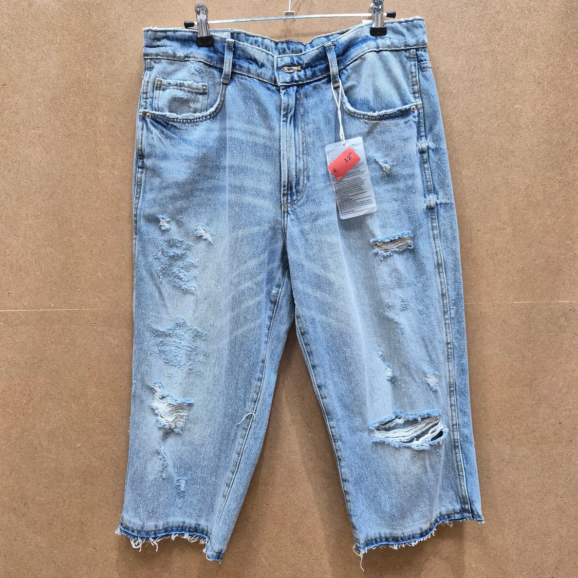 ​ZARA REFIX’D MAKERS 디스트로이드 데님 반바지 상품이미지1