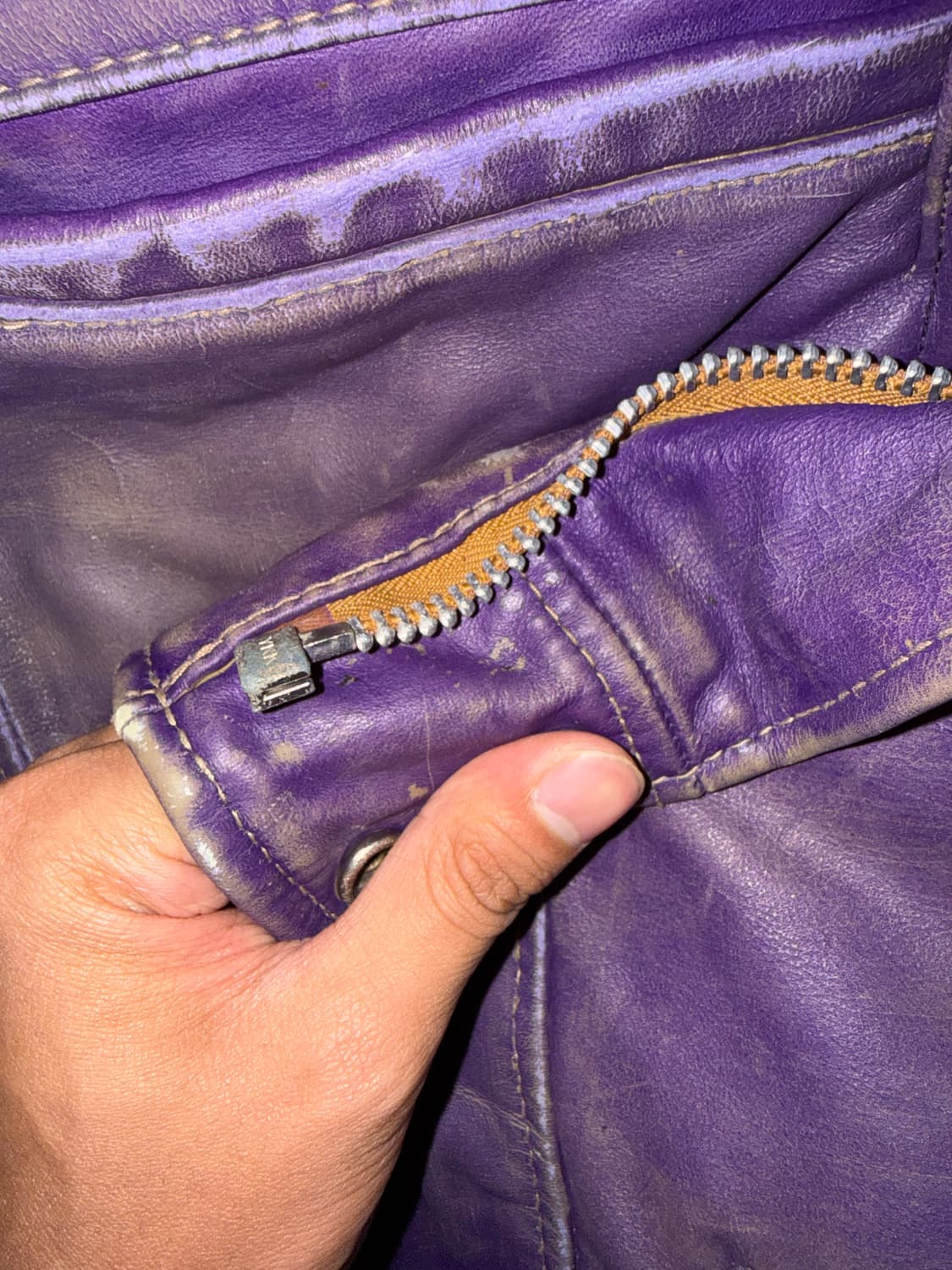 카우레더 퍼플 자켓 상품이미지7