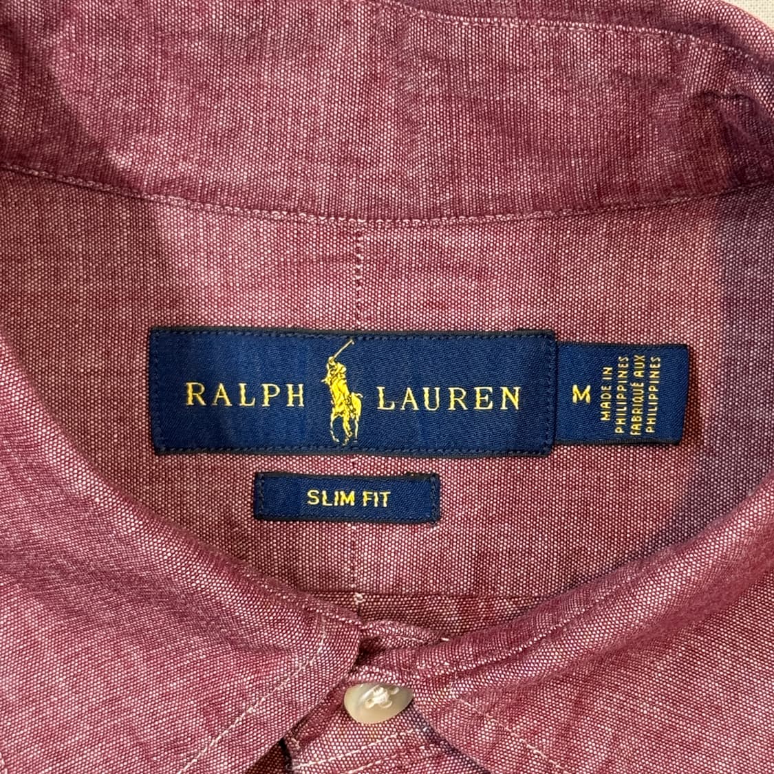 M) 폴로 랄프로렌 솔리드 옥스포드 셔츠 슬림핏 상품이미지6