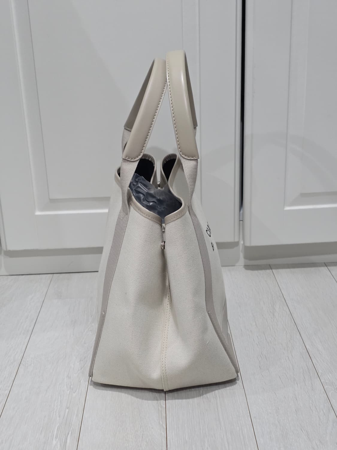 발렌시아가 카바스 토트백 스몰 s 아이보리 상품이미지4