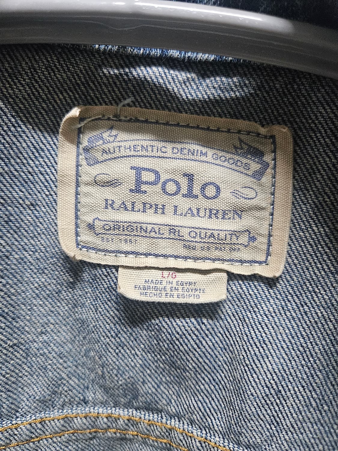 폴로 랄프로렌 페이디드 데님 트러커 자켓 L사이즈 상품이미지3
