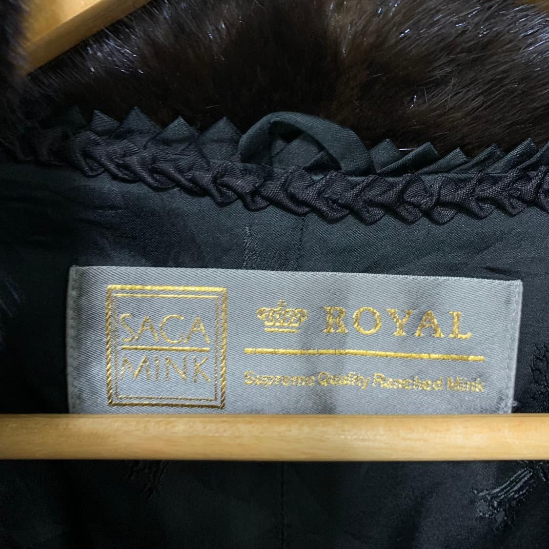 사가 로얄 밍크 롱코트 빈티지 리얼퍼자켓 다크 브라운 남녀공용 상품이미지7