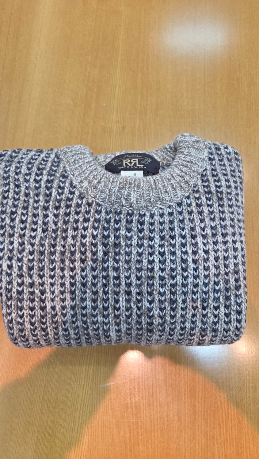 더블알엘 RRL 피셔맨 핸드니트 크루넥 S 상품이미지1