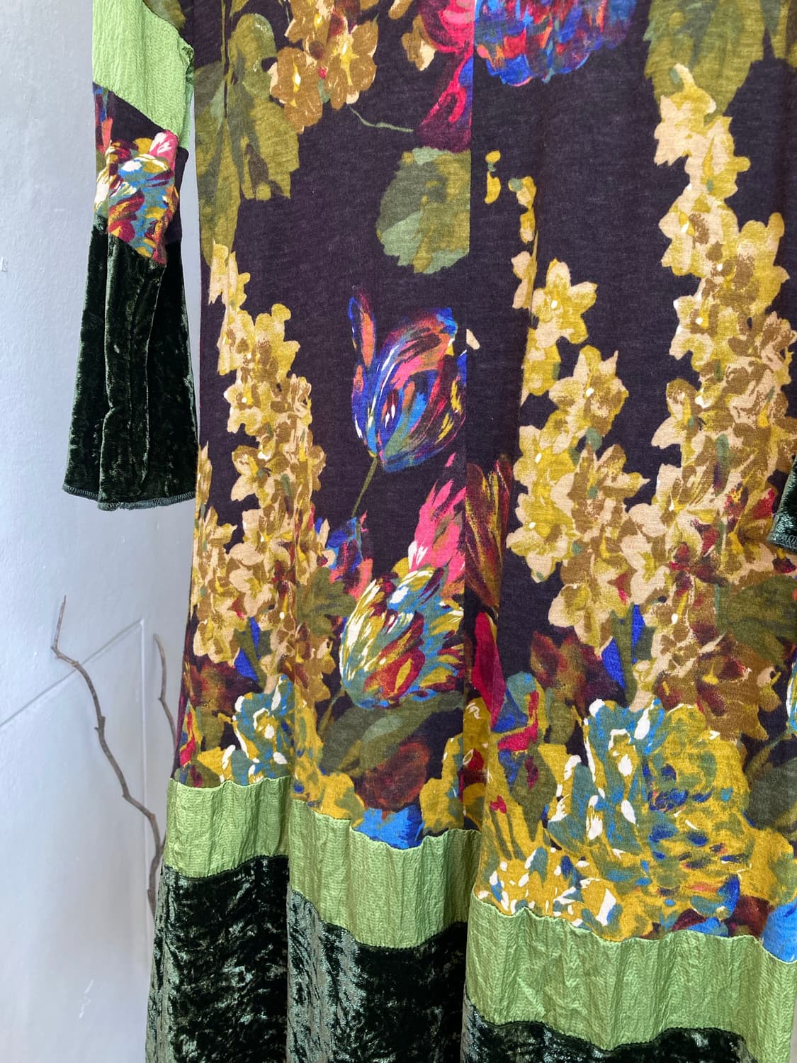 Max&Co 막스마라 플라워패턴 벨벳 원피스 상품이미지8