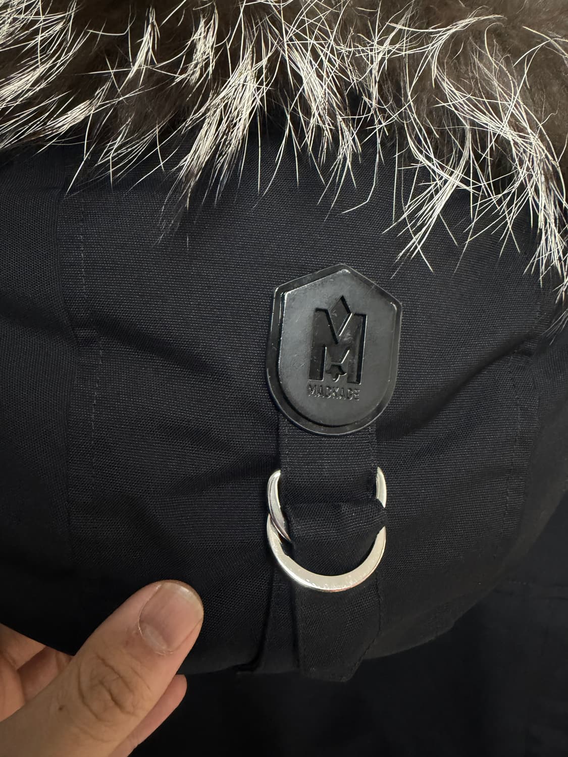 [23FW, 44size] 맥케이지 딕슨 실버 패딩 괴물퍼 블랙 상품이미지3