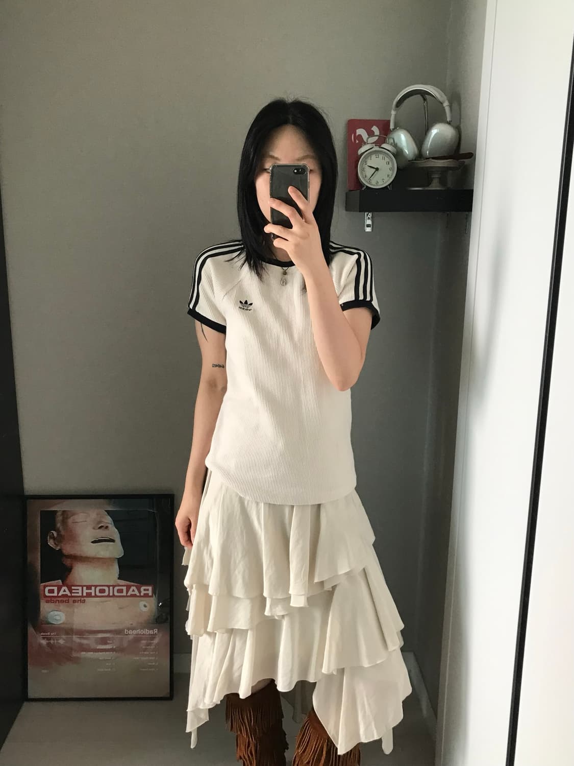 아디다스 트레포일 사이드라인 와플 반팔티 상품이미지3