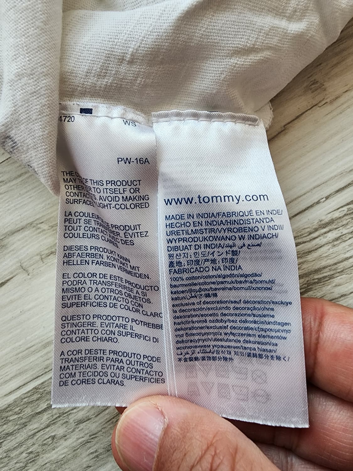 타미힐 피거 성조기 반팔 티셔츠 화이트 팜. XL(100~103)사이즈 상품이미지5