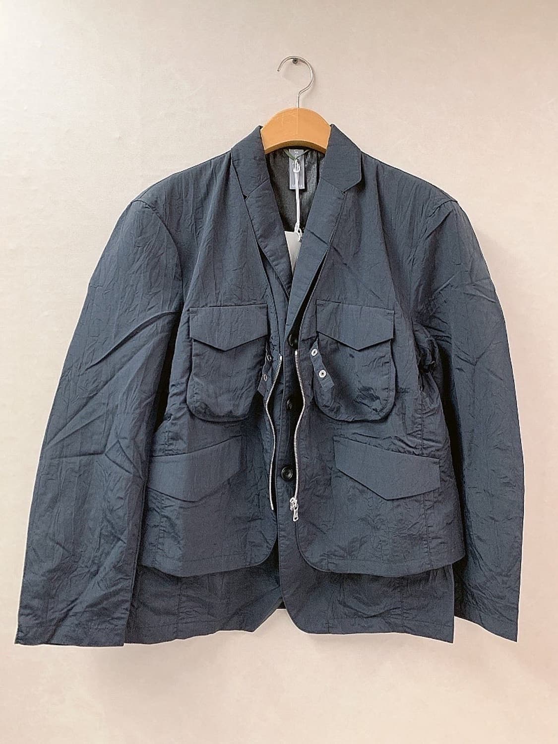 (정품/새상품) 언어펙티드 남성 블랙 투웨이 자켓 상품이미지5