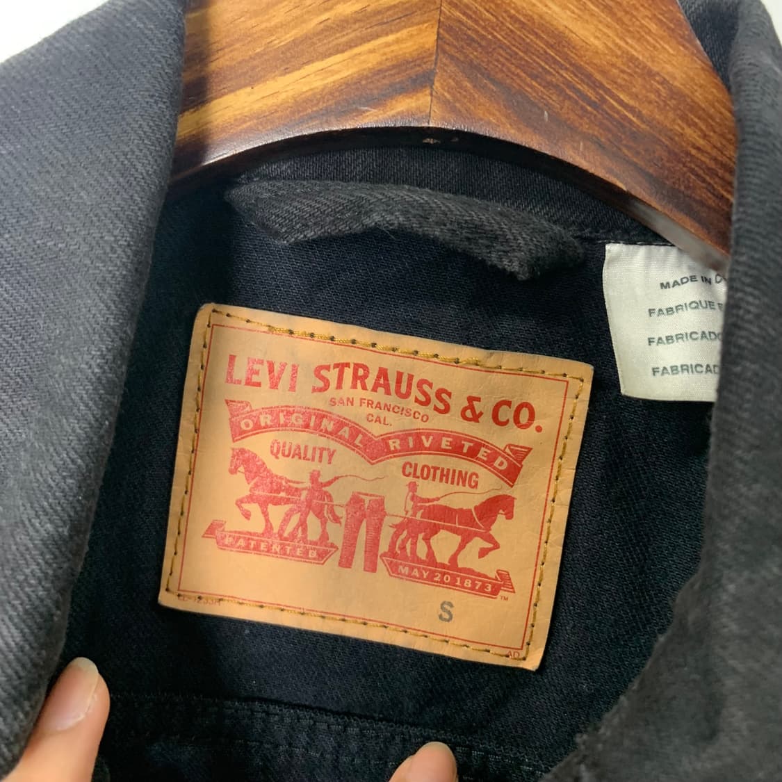 리바이스 레드탭 블랙 데님 자켓 상품이미지7