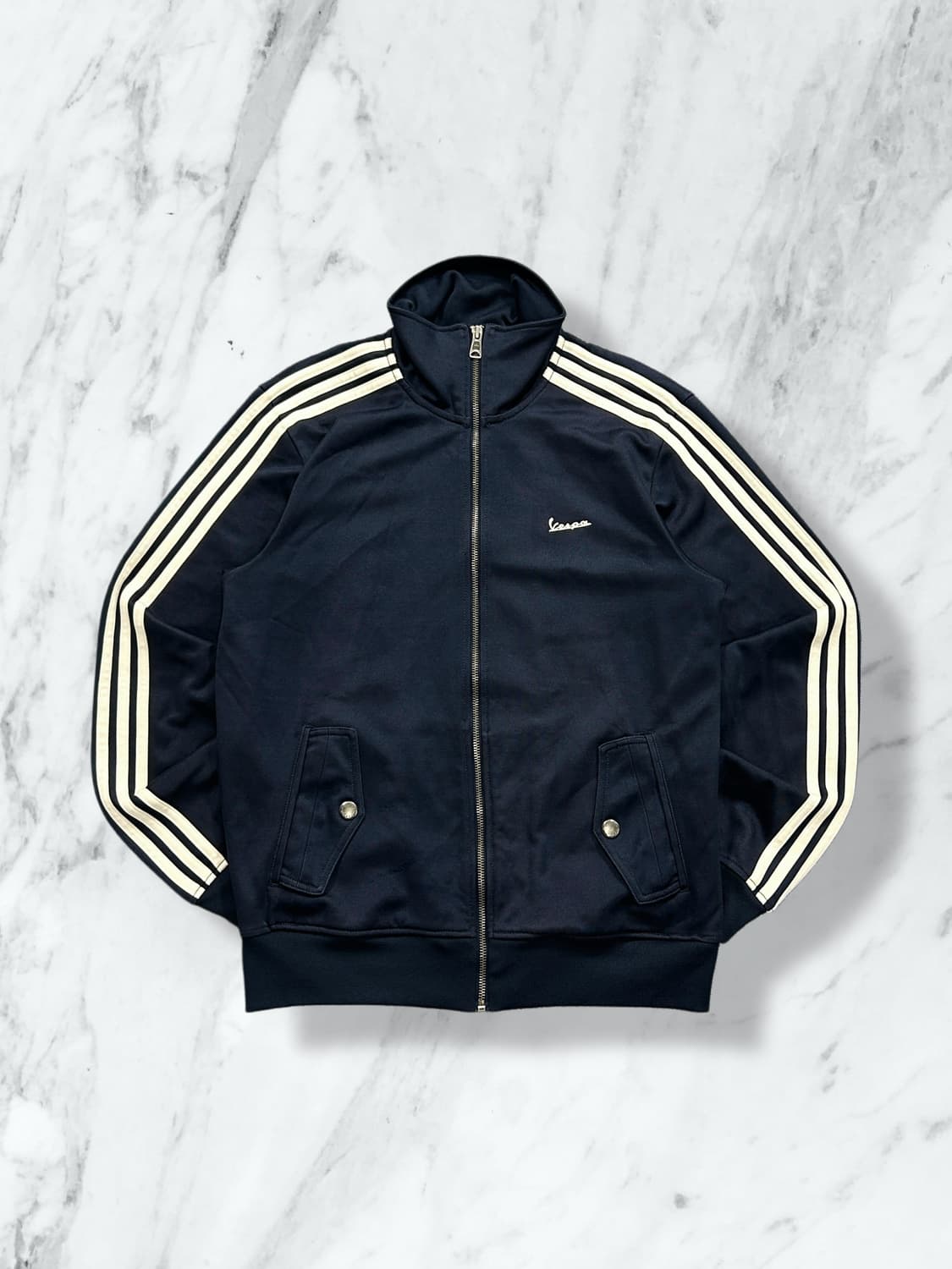 아디다스 X 베스파 00‘s y2k 네이비 트랙탑 져지 XL 상품이미지1