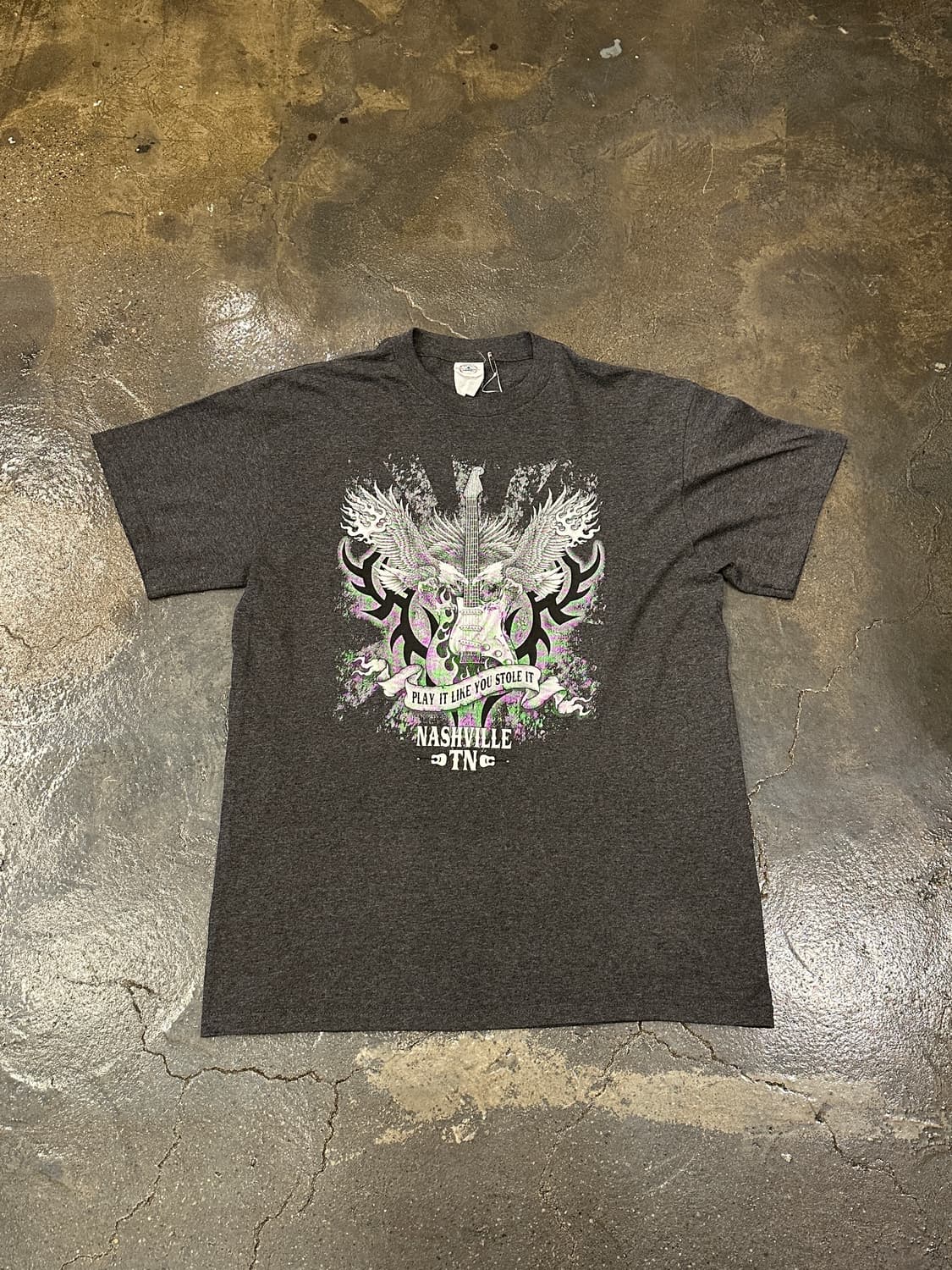 Delta 델타 프로웨이트 빈티지 밴드 반팔티 L 상품이미지1