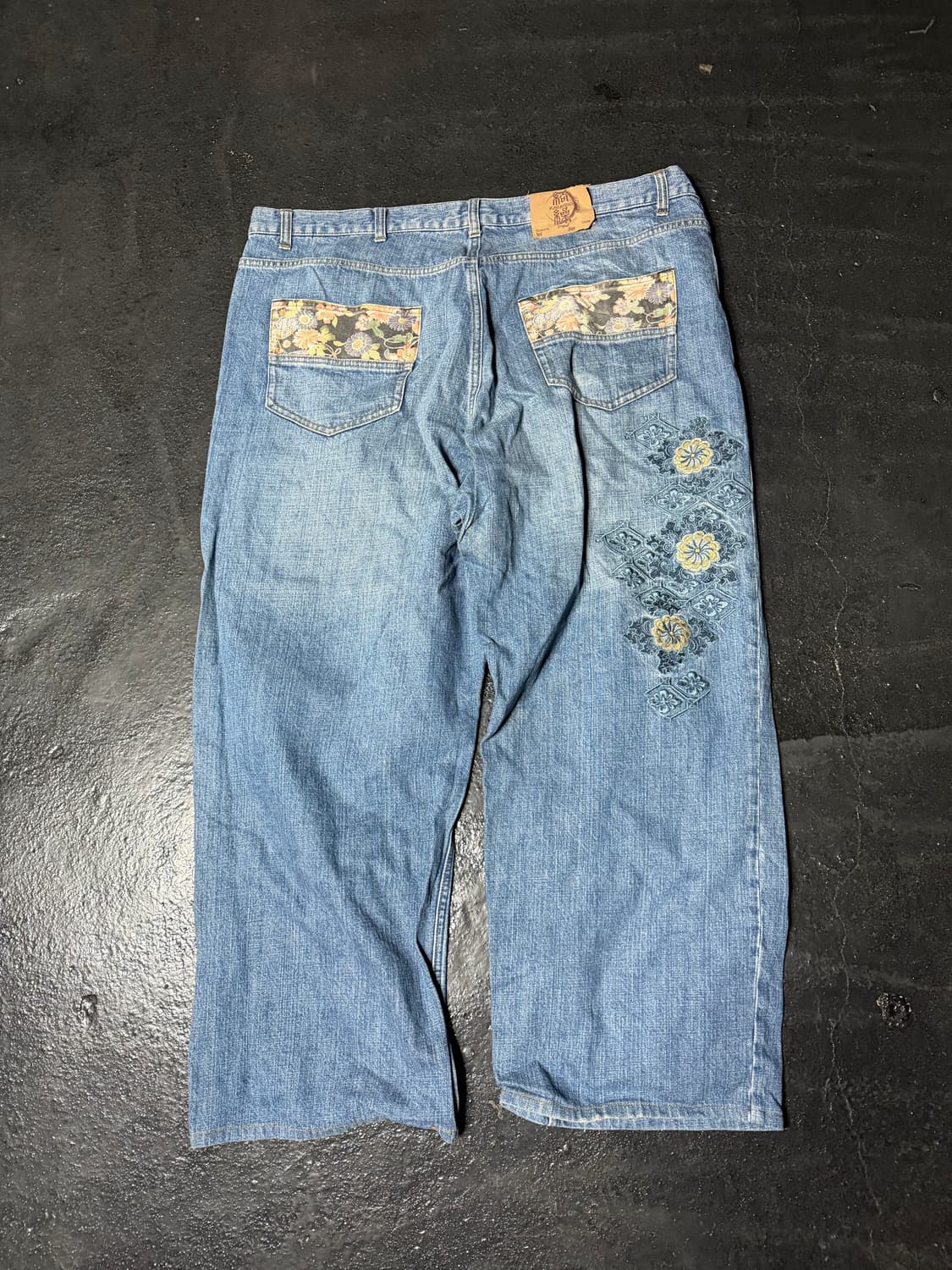 카라쿠리 빅 사이즈 자수 데님 상품이미지4