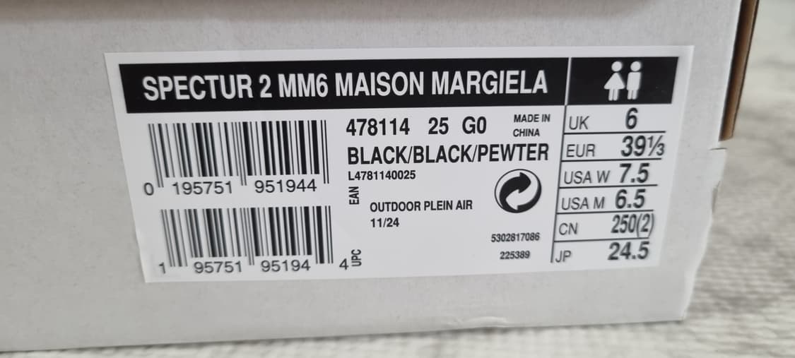 살로몬 마르지엘라 스펙터 2 트리플 블랙 245 상품이미지7
