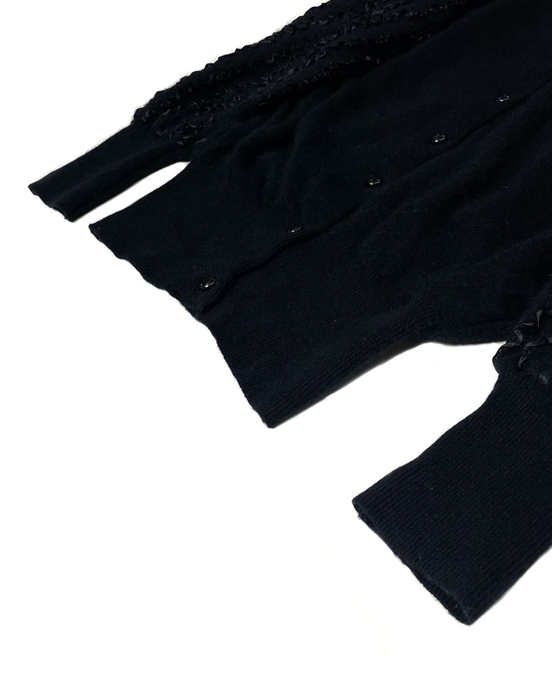 vintage 아방가르드 러플 가디건  상품이미지4