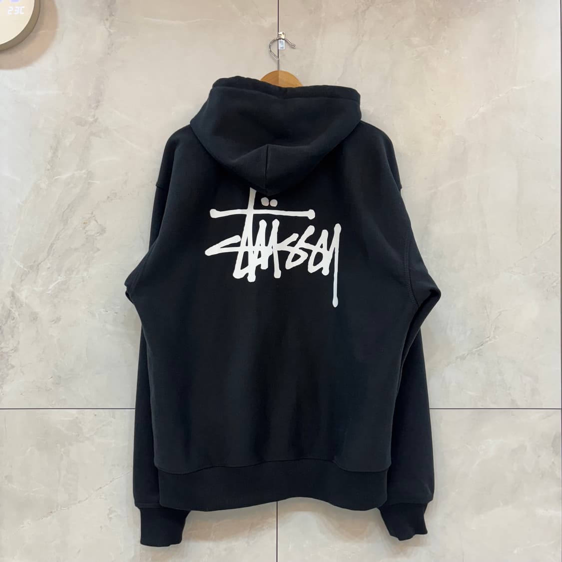 스투시 2023 블랙 후드집업 XL  상품이미지1
