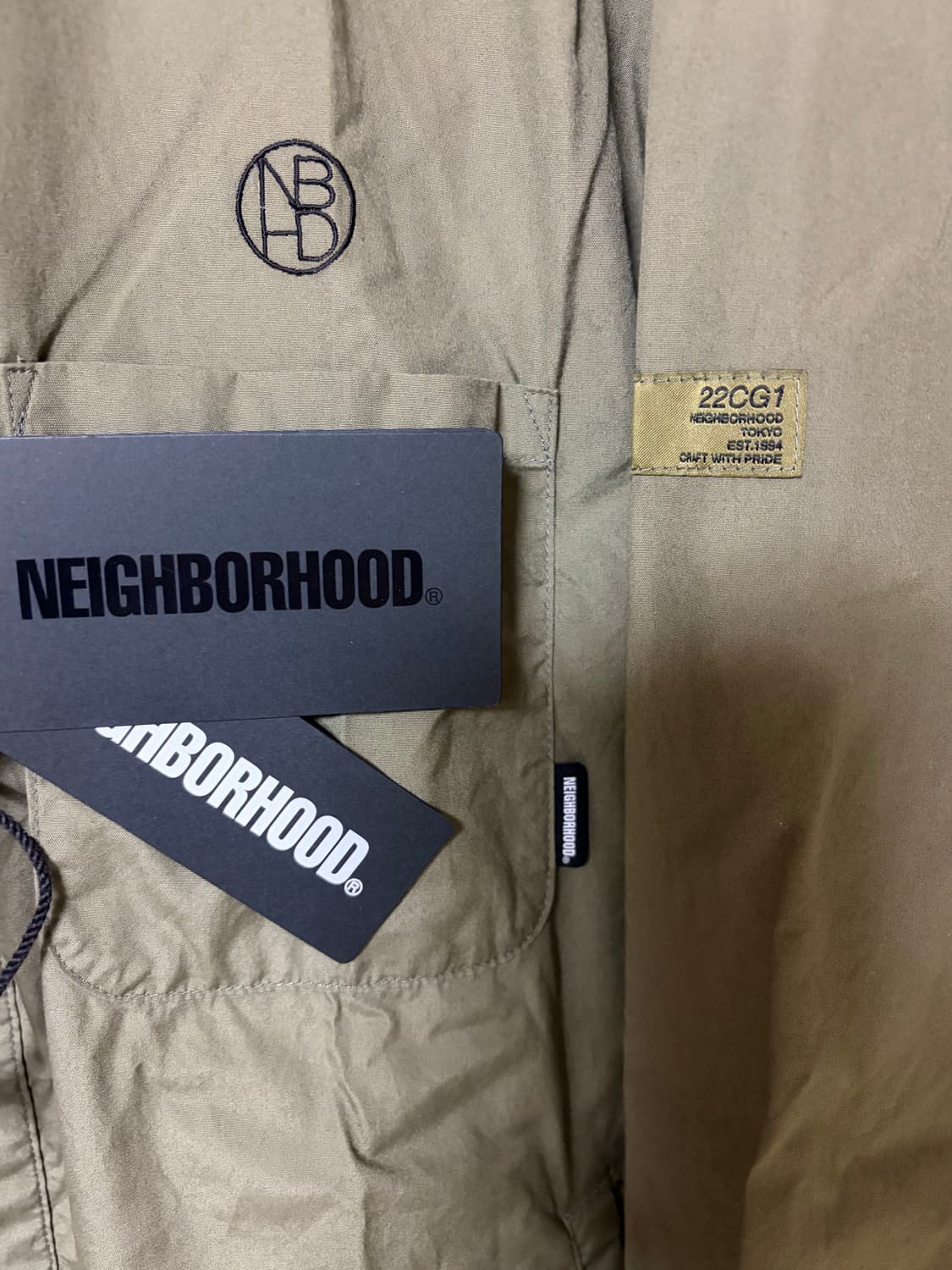 [L] 네이버후드 22SS / Shirts Blouson / Olive 상품이미지4