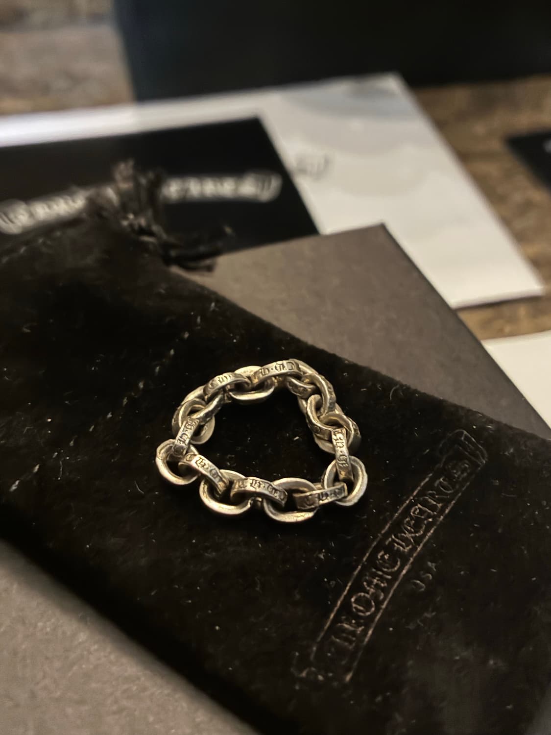 Chrome Hearts 크롬하츠 페이퍼 체인링(한스룸 구성품) 상품이미지1