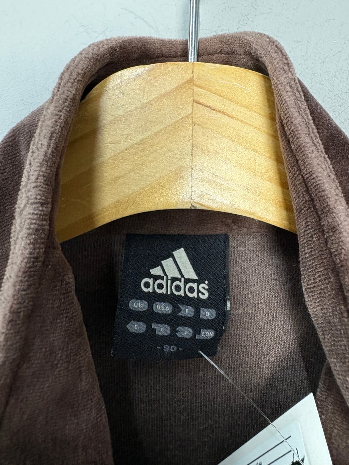 아디다스 벨벳 브라운 벨로아 트랙자켓 A3680 상품이미지6