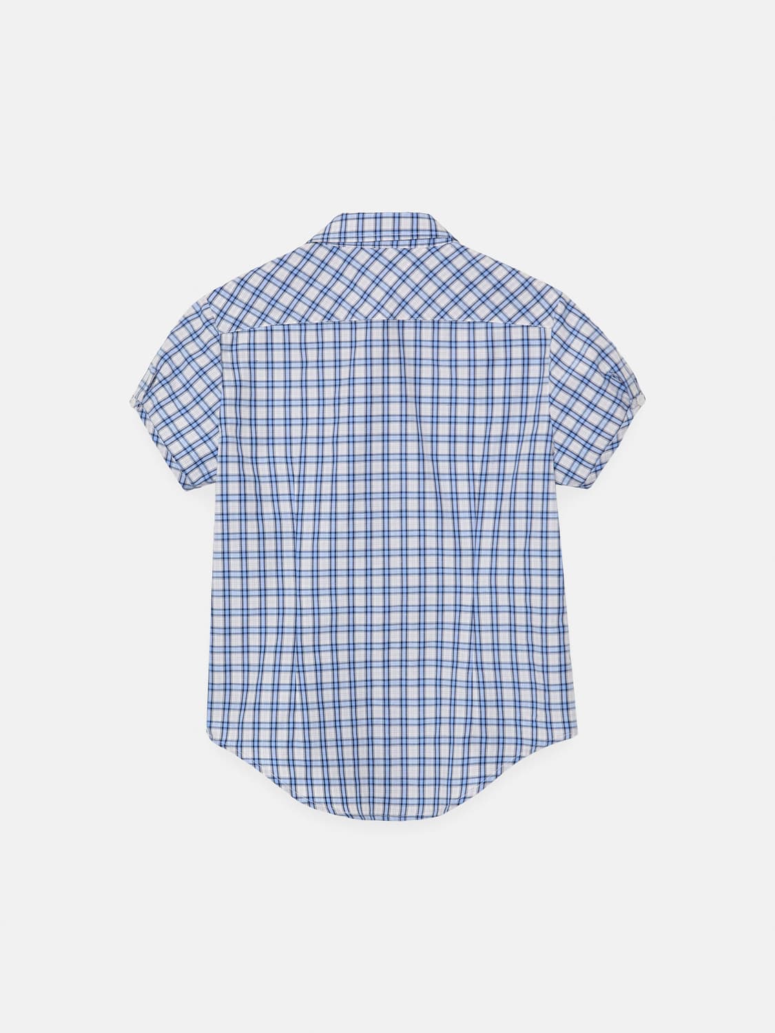 Enzoblues check half sleeve shirt 상품이미지2