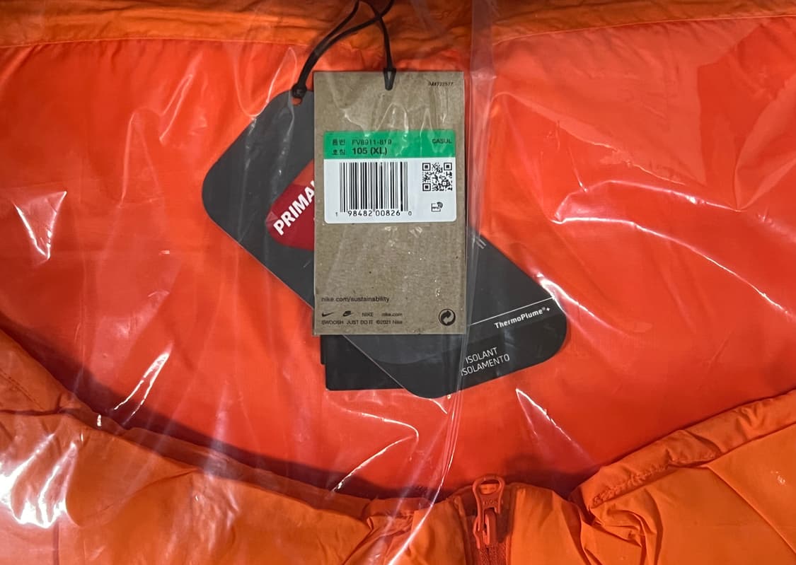 [새상품] XL) 나이키 ACG 루나레이크 패딩 오렌지 상품이미지3