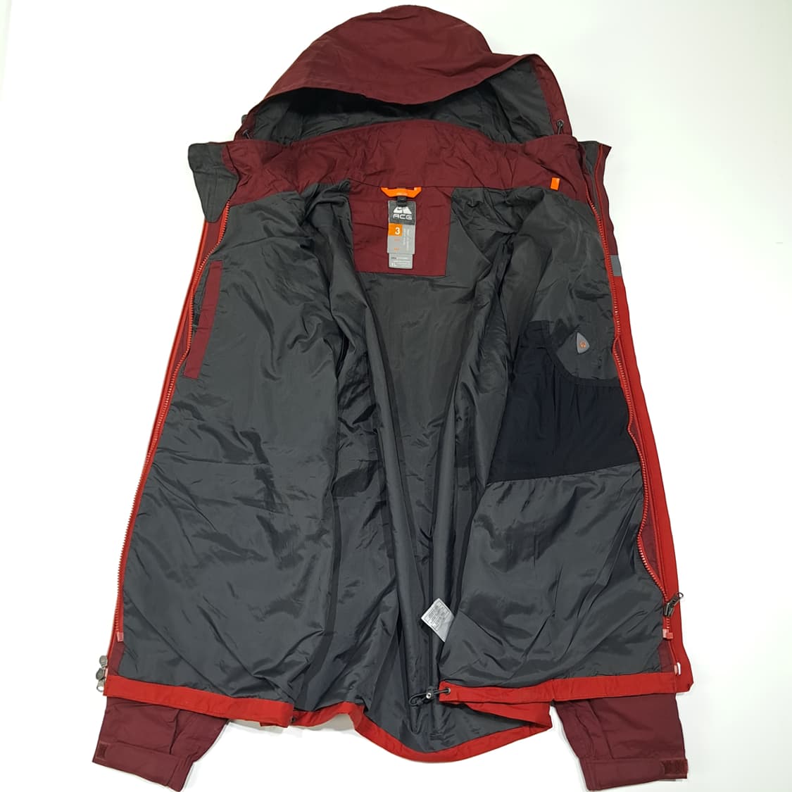 CL655 XL 나이키 ACG 00s 버건디 바람막이 자켓 점퍼 상품이미지3