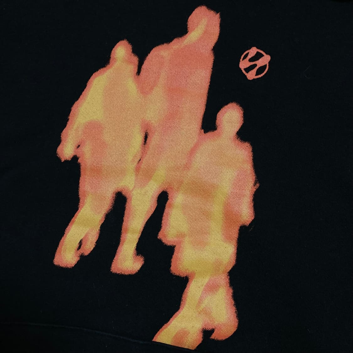 낫포너드 피플 빅로고 블랙 풀오버 후드티 상품이미지2