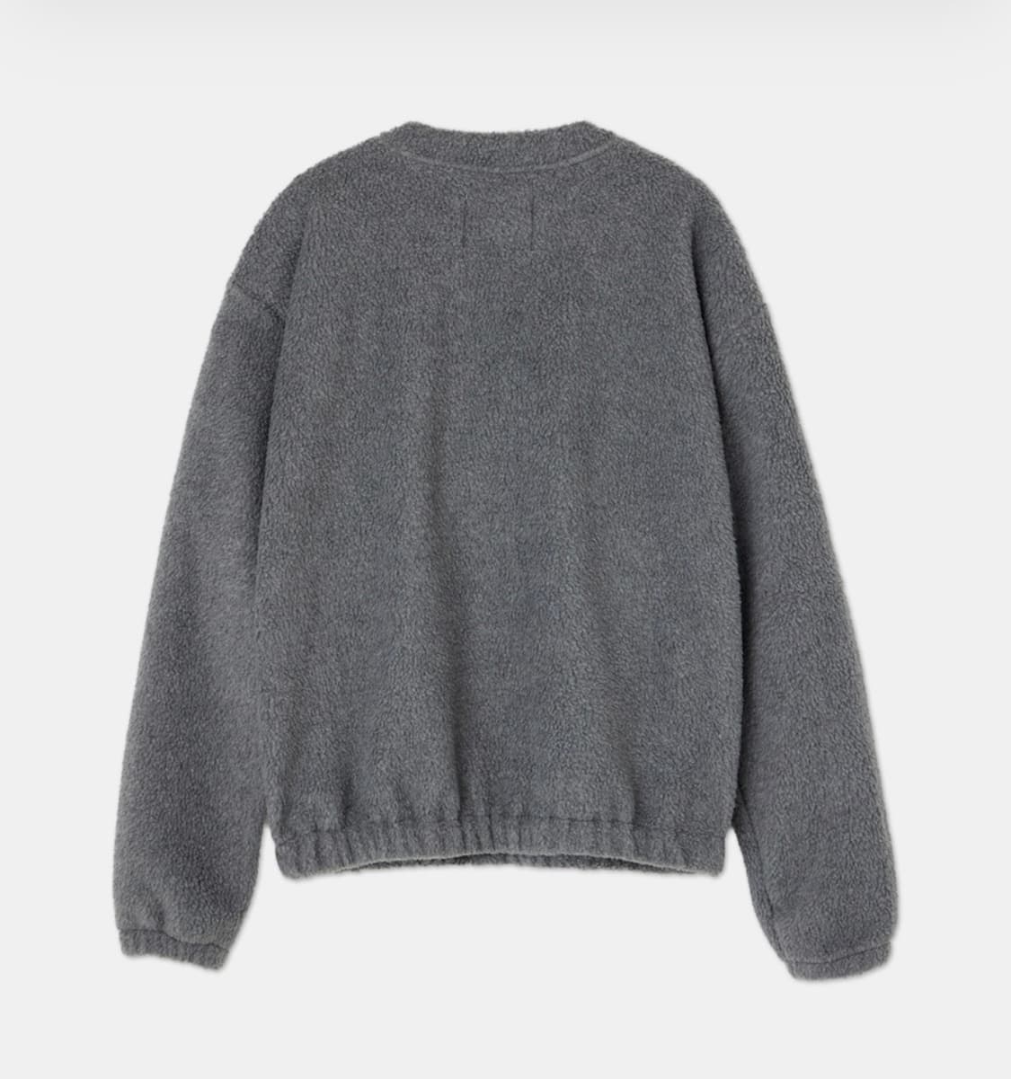 르아브 헤이지 라운드넥 플리스 가디건 상품이미지3