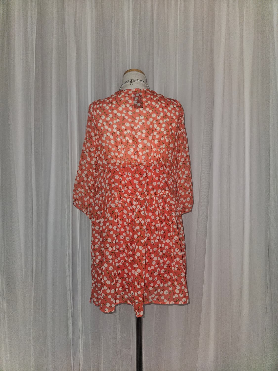 me couture 빈티지 사과농장 레드 블라우스 상품이미지3