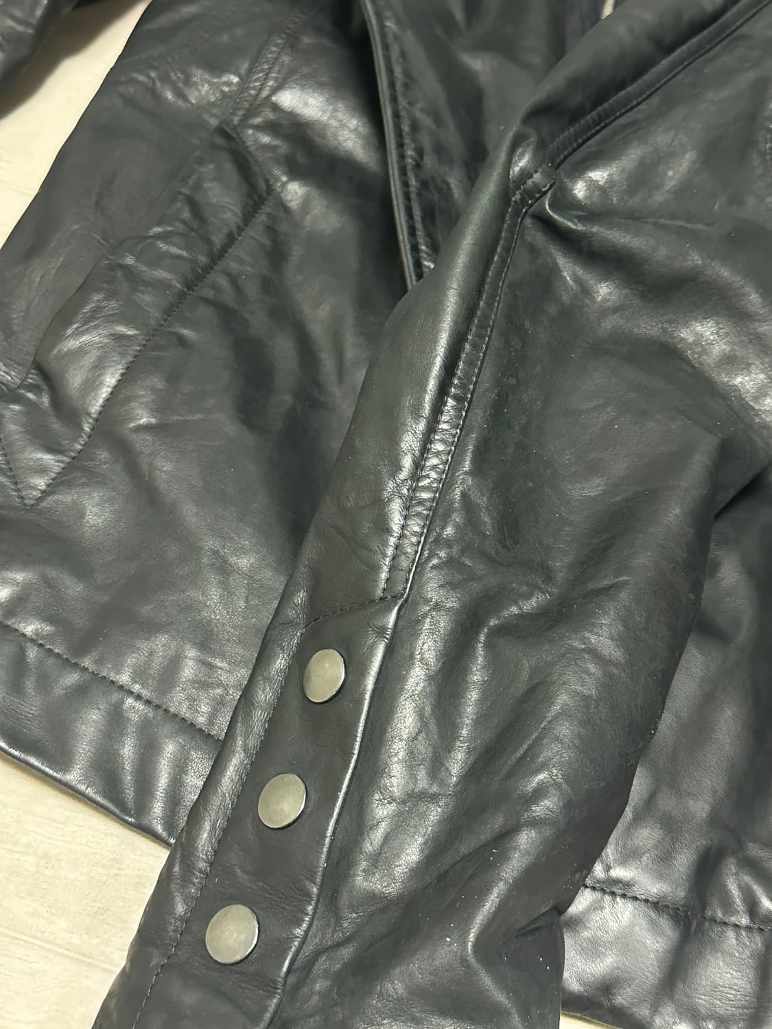 릭오웬스 바우하우스 몰리노 레더자켓 52사이즈 상품이미지3