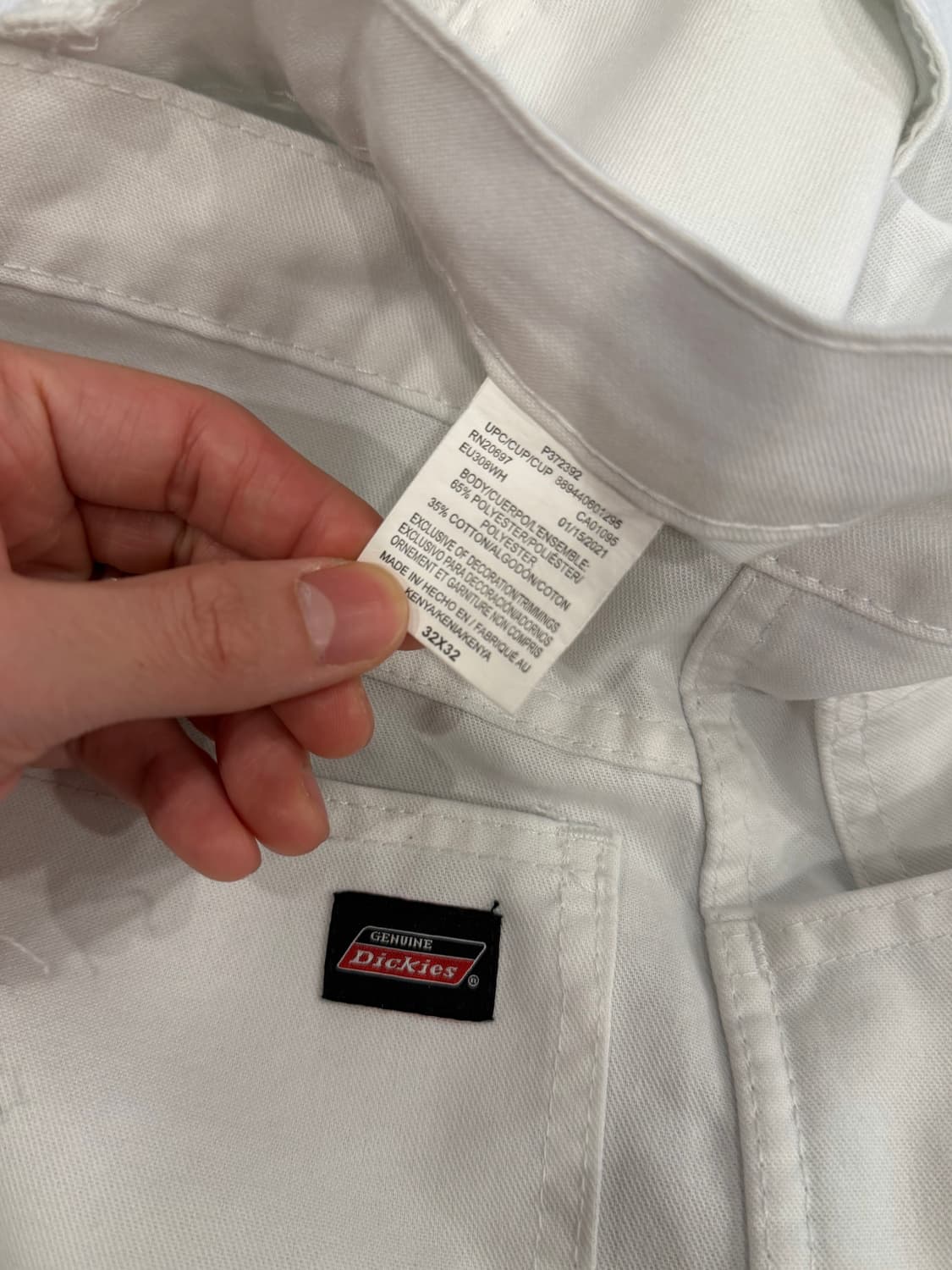 Dickies 디키즈 화이트 카펜터 워크 팬츠 (33inch) 상품이미지8