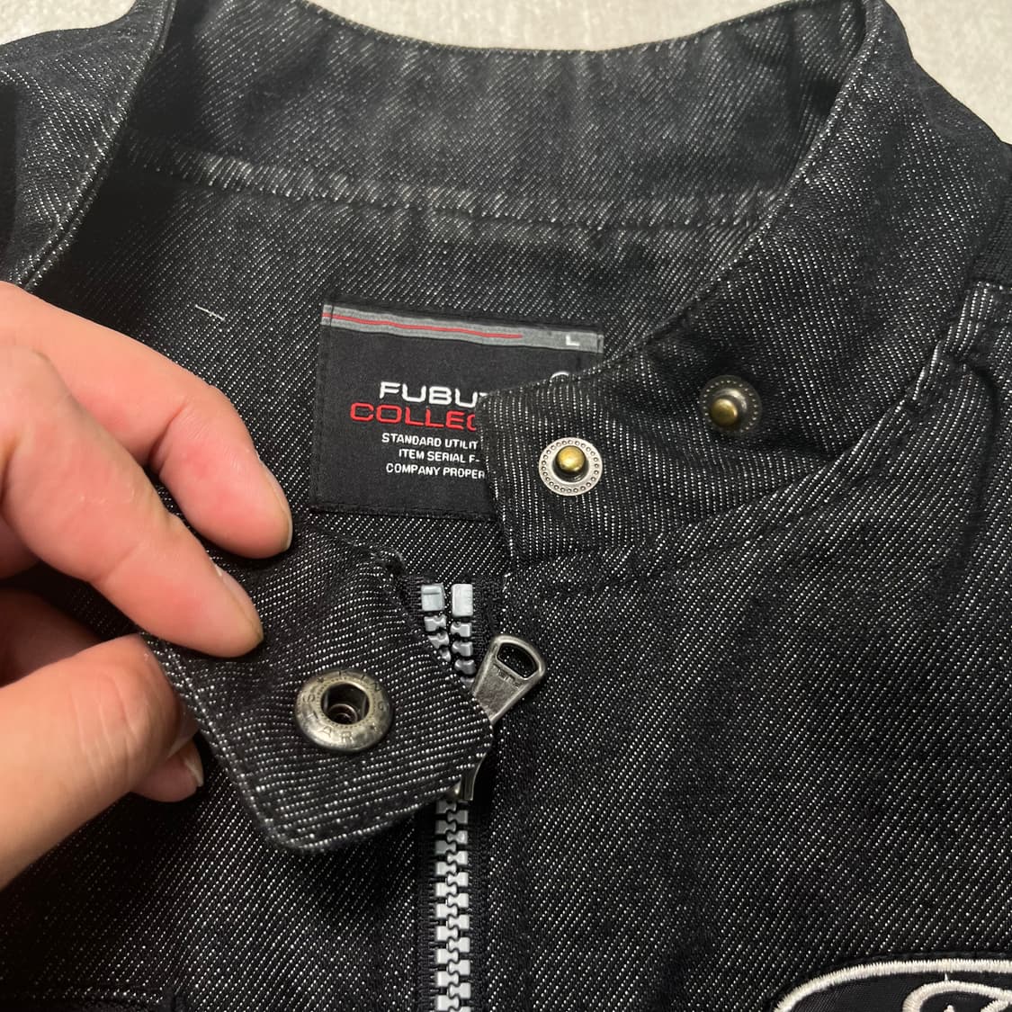100 FUBU 후부 레이싱 데님 자켓 상품이미지4