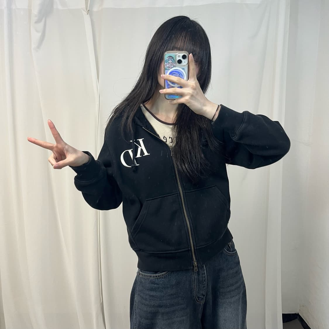 Kodak black zip-up hoodie 상품이미지2