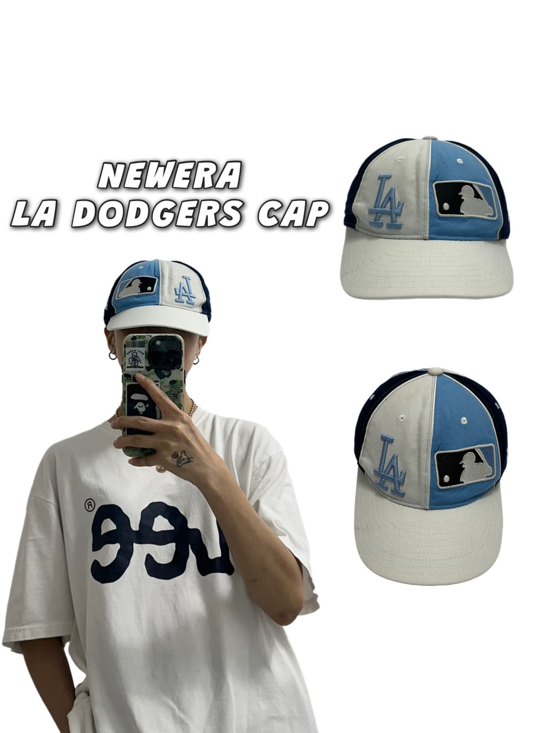 뉴에라 59FIFTY LA다저스 더블로고 캡 올드스쿨 레어 스포티 상품이미지1
